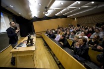 Prof. Diego Rinallo and his mesmerized audience